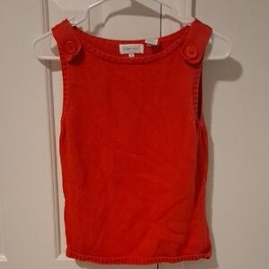 Vibrant Red Tank Top—Size S